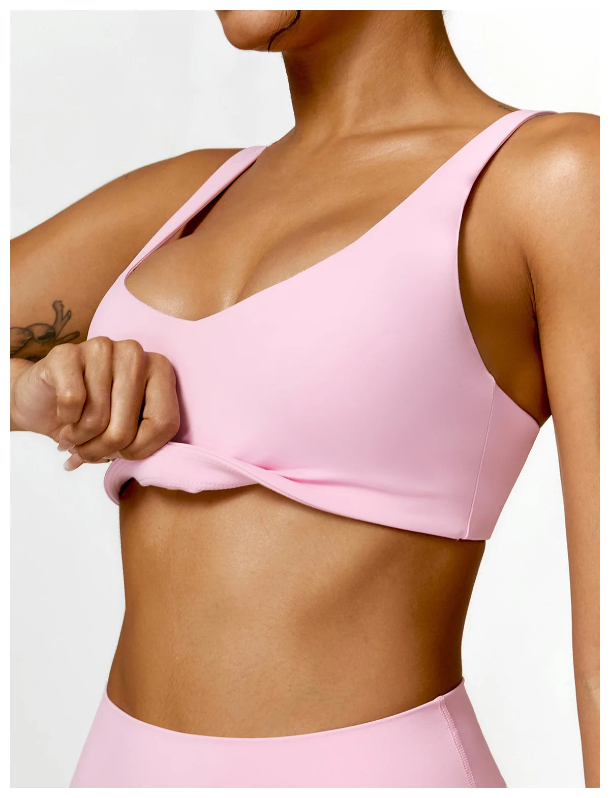 Buttery Soft High Waist Peachy Snatched Bottoms With Sleek Tank Crop Top Set